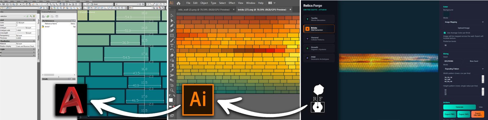 parametric pattern generator - workflow parametric pattern generator creating buildable architectural panel layout
